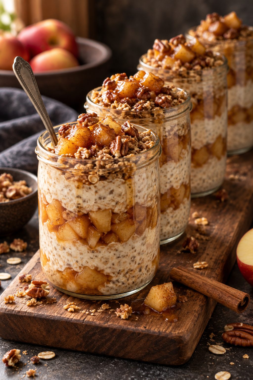 Apple Pie Overnight Oats