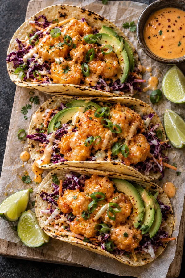 Bang Bang Shrimp Tacos