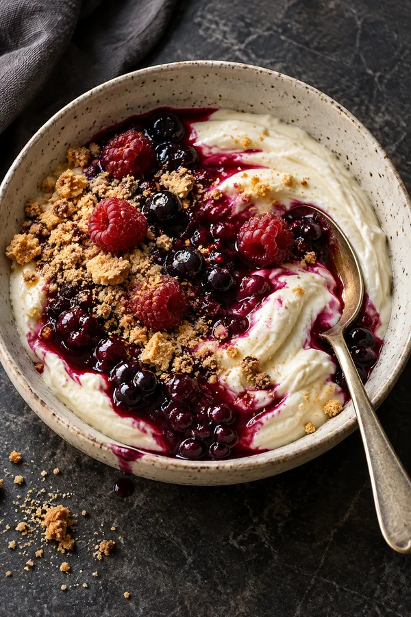 Berry Cheesecake Yogurt Bowl