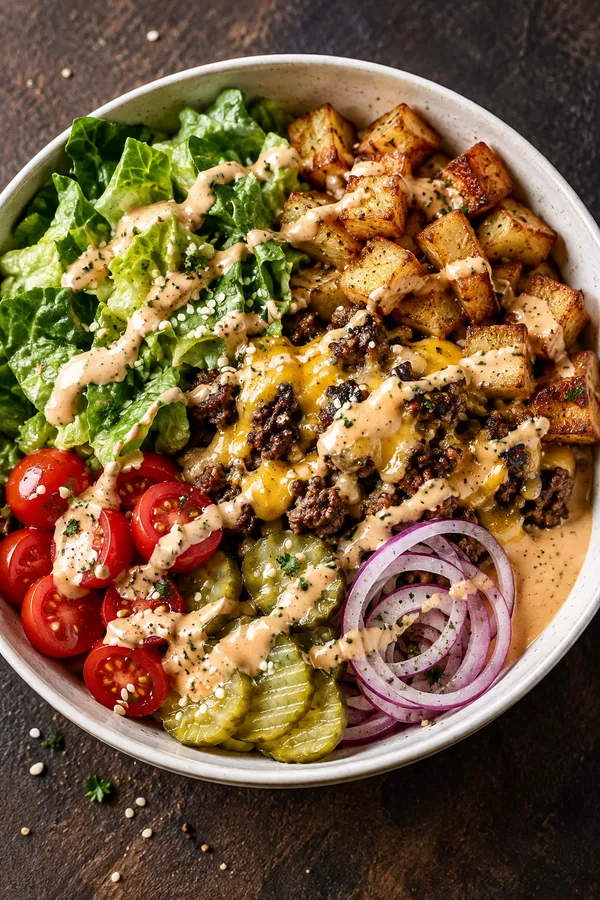 Cheeseburger Bowls with Special Sauce