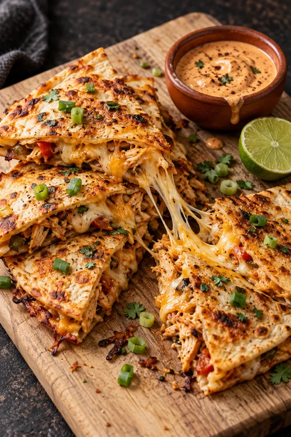 Cheesy Chicken Quesadillas