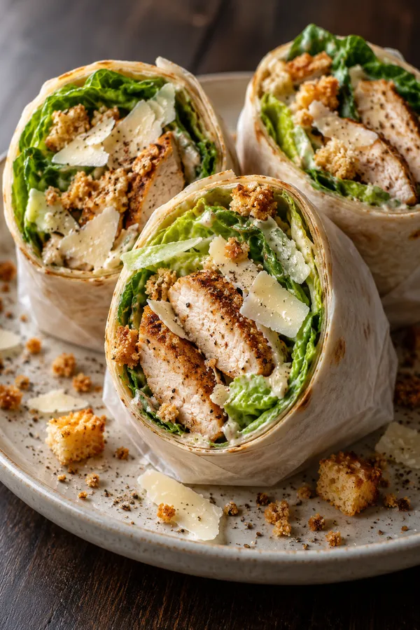 Chicken Caesar Wraps