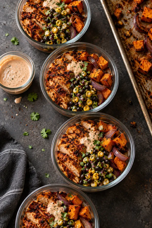 Chipotle Chicken Sweet Potato Meal Prep