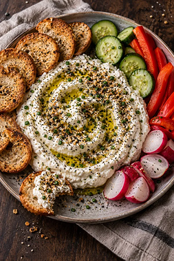 Everything Bagel Cottage Cheese Dip