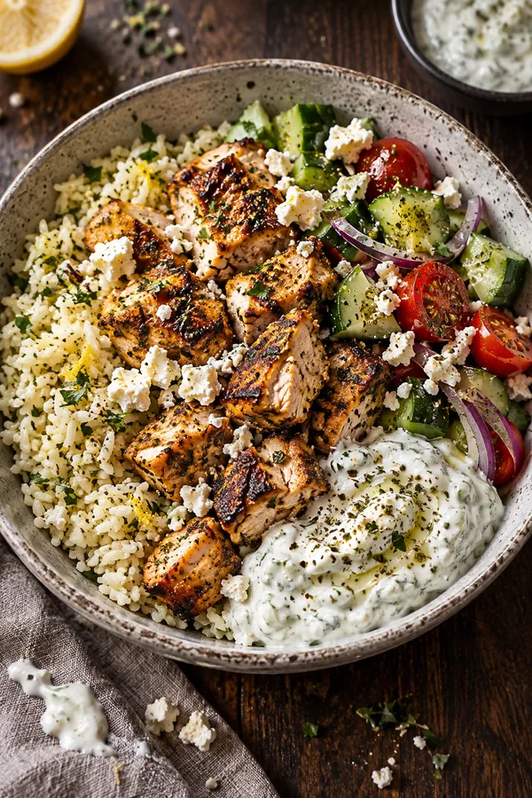Greek Chicken Bowls