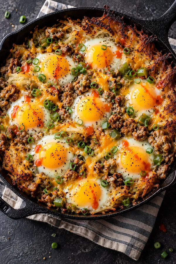Hash Brown Turkey Sausage Skillet