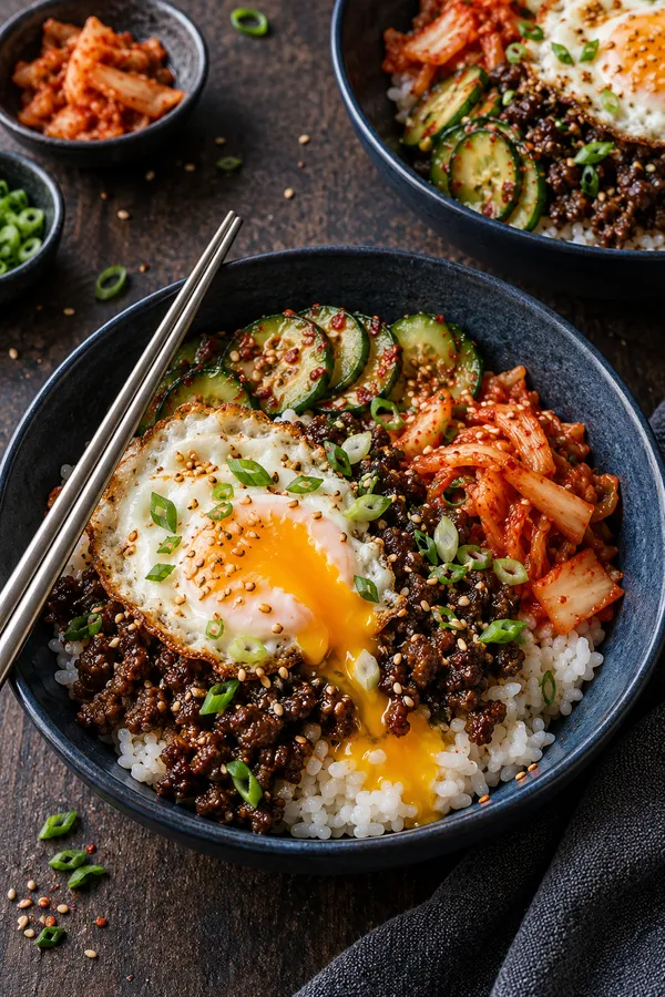 Korean Ground Beef Bowls