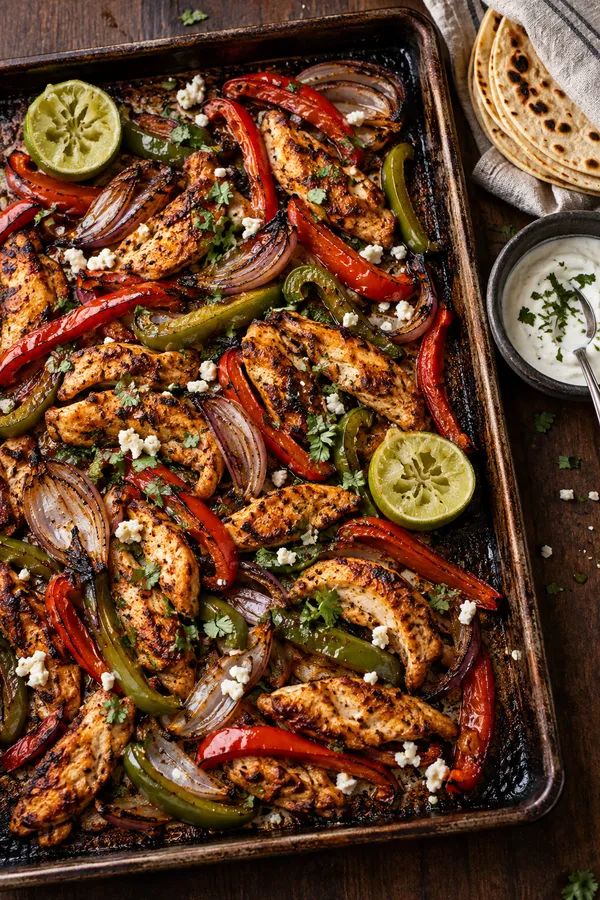 Sheet Pan Chicken Fajitas