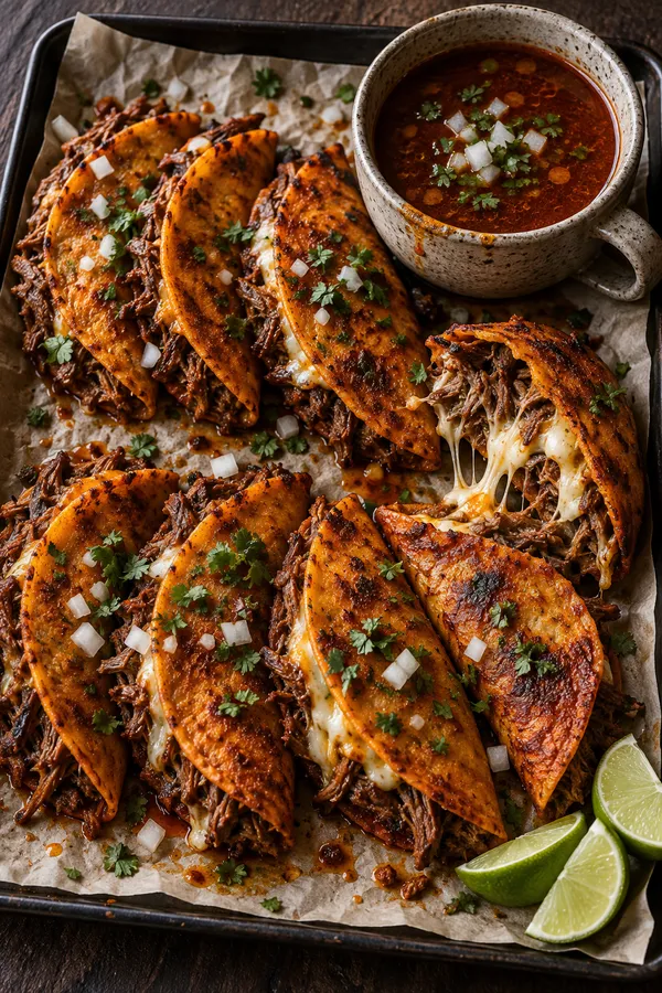 Slow Cooker Birria-Style Beef Tacos