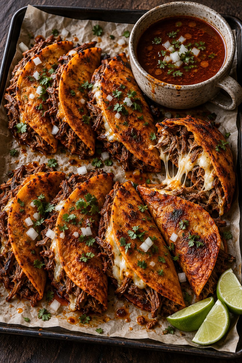Slow Cooker Birria-Style Beef Tacos