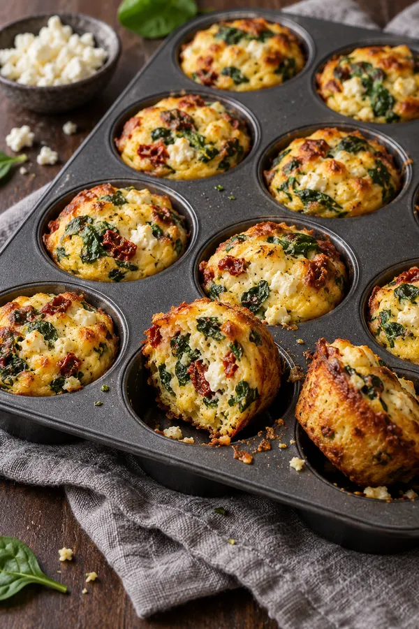 Spinach and Feta Egg Muffins