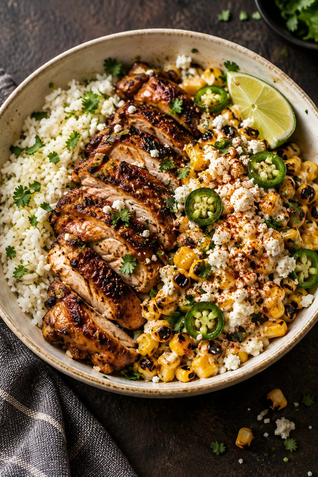 Street Corn Chicken Bowls